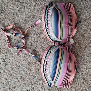 Neon Print Victoria's Secret Bikini Top